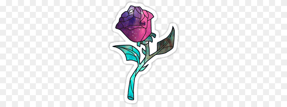 Stained Glass Clipart Rose, Purple, Food, Produce, Flower Free Png Download