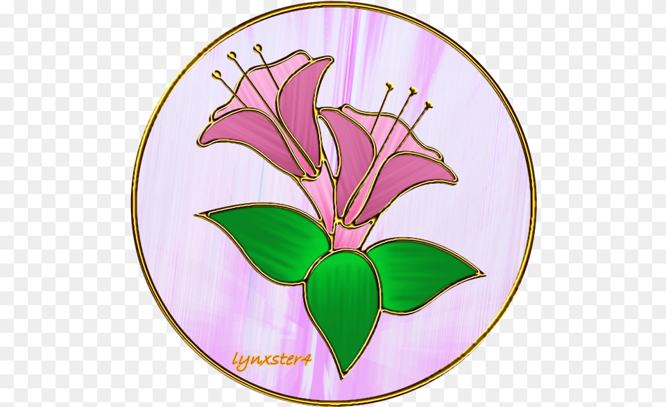 Stained Glass Flower Rosa Glauca, Plant, Pattern, Disk, Embroidery Png Image