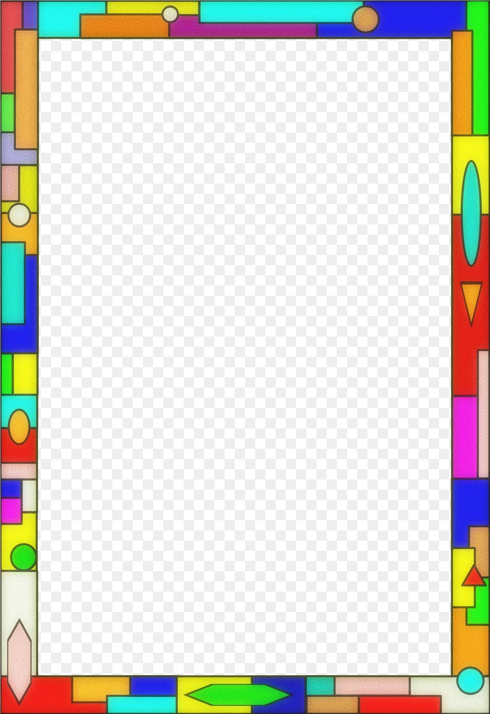 Stained Glass Frame Clipart, Art Png Image