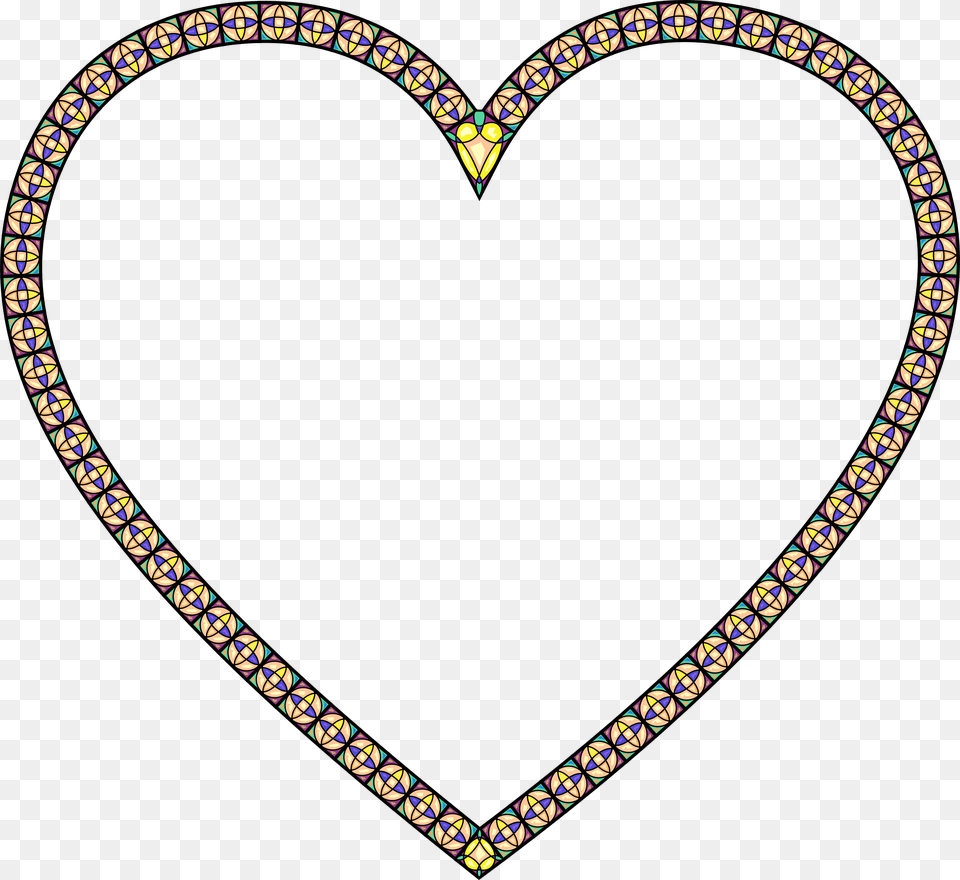 Stained Glass Heart 2 Clip Arts Clip Art, Accessories Free Png Download