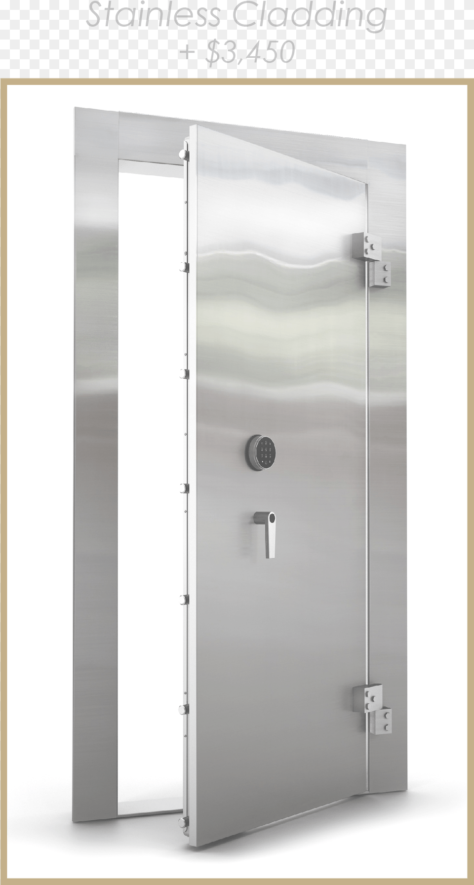 Stainless Cladding, Door, Indoors Free Png
