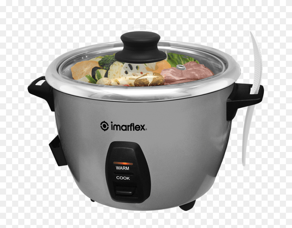 Stainless Pot Multi Cooker Stainless Imarflex Rice Cooker, Appliance, Device, Electrical Device, Slow Cooker Png