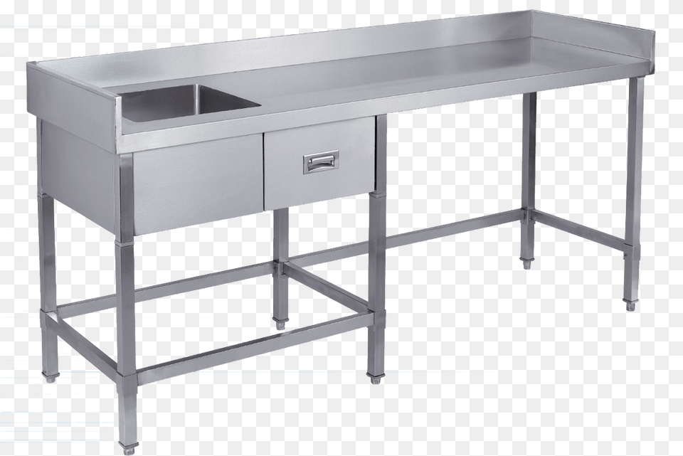 Stainless Steel Bar Bench, Furniture, Table, Sink, Desk Png