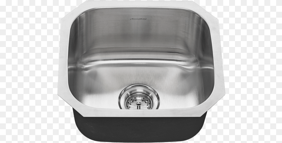 Stainless Steel Bar Sink 18 Single Bowl American Standard Kitchen Sink, Drain Png