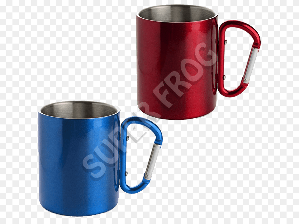 Stainless Steel Camping Mug With Carabiner Handle Mugs Cup Double, Beverage, Coffee, Coffee Cup Free Png Download