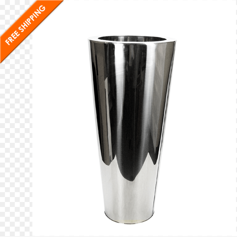 Stainless Steel Cone Planter Vase, Bottle, Shaker Png Image