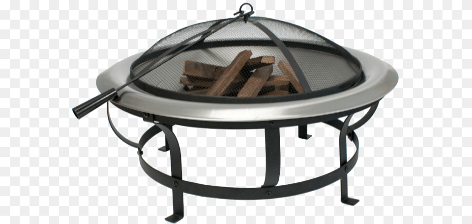 Stainless Steel Fire Pit Bgassfirebowl Bbq Galore Fire Pit, Coffee Table, Furniture, Table, Trampoline Free Transparent Png