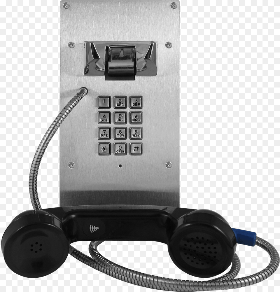 Stainless Steel Hotline Panel Phone With Armored Cable Viking K 1900 8 Ip, Electronics Free Png