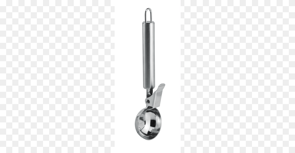 Stainless Steel Levered Ice Cream Scoop Lidl Us, Smoke Pipe, Device, Can Opener, Tool Free Png