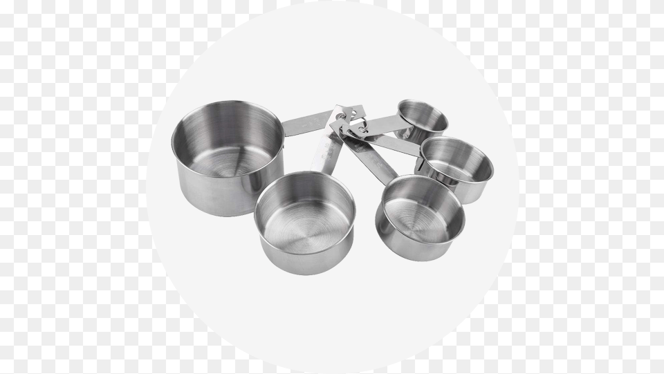 Stainless Steel Mixing Measuring Cup Set Stainless Steel Used Ing Cooking, Chart, Plot, Chandelier, Lamp Png Image