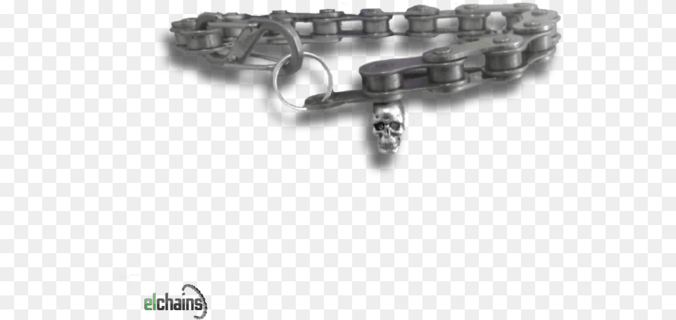 Stainless Steel Skull Bike Chain Bracelet Elchains Free Png