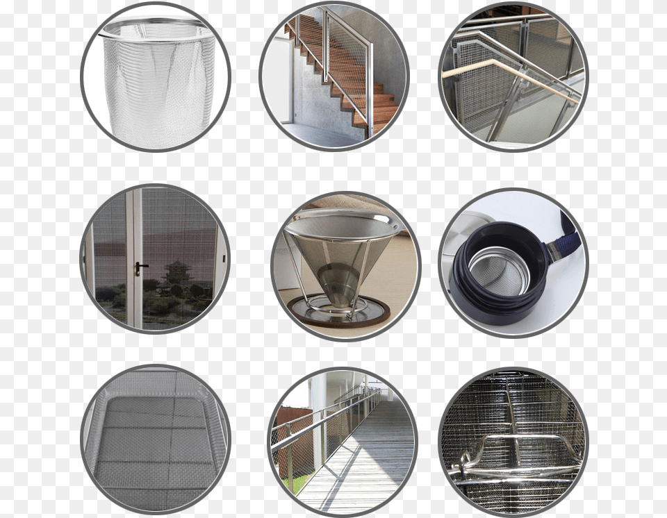 Stainless Steel Wire Mesh Packages Stainless Steel Mesh Railing, Architecture, Staircase, Housing, House Free Transparent Png