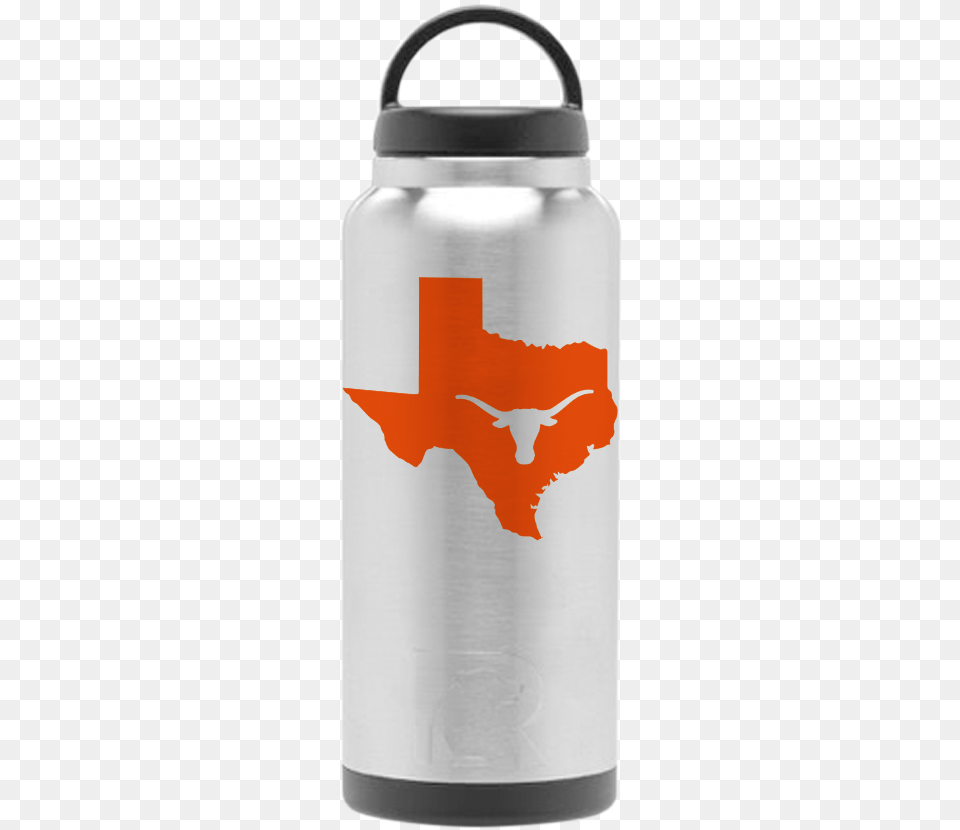 Stainless With Orange 36oz Texas Girl Clip Art, Bottle, Water Bottle, Shaker Png