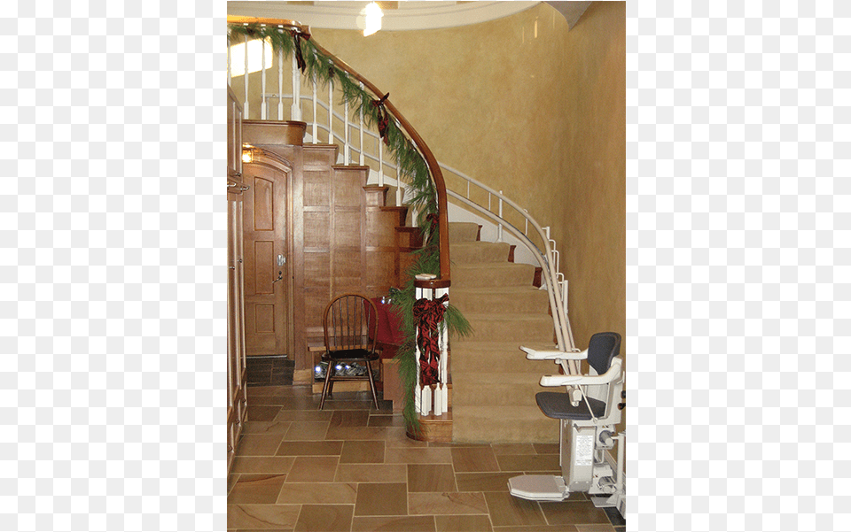 Stair Lift Curved Christmas Stairlift, Architecture, Staircase, Housing, House Png