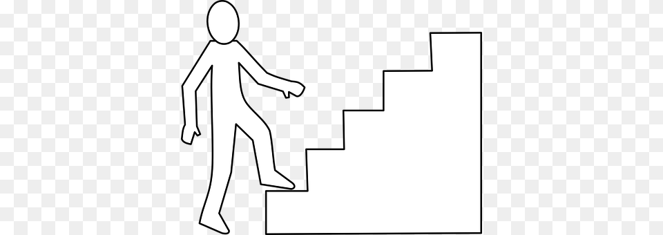 Staircase Person, Walking, Stencil, Body Part Free Transparent Png
