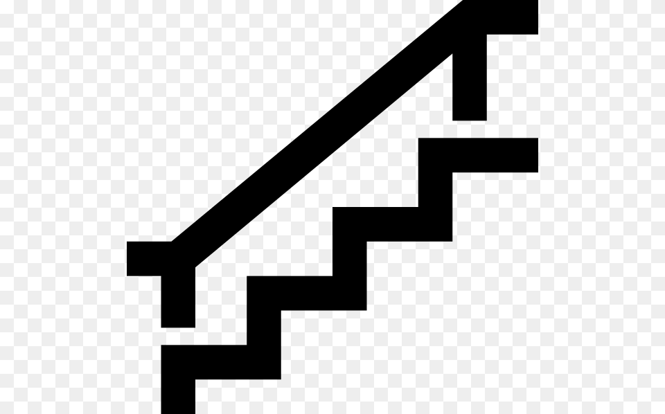Staircase Clip Art, Gray Free Png