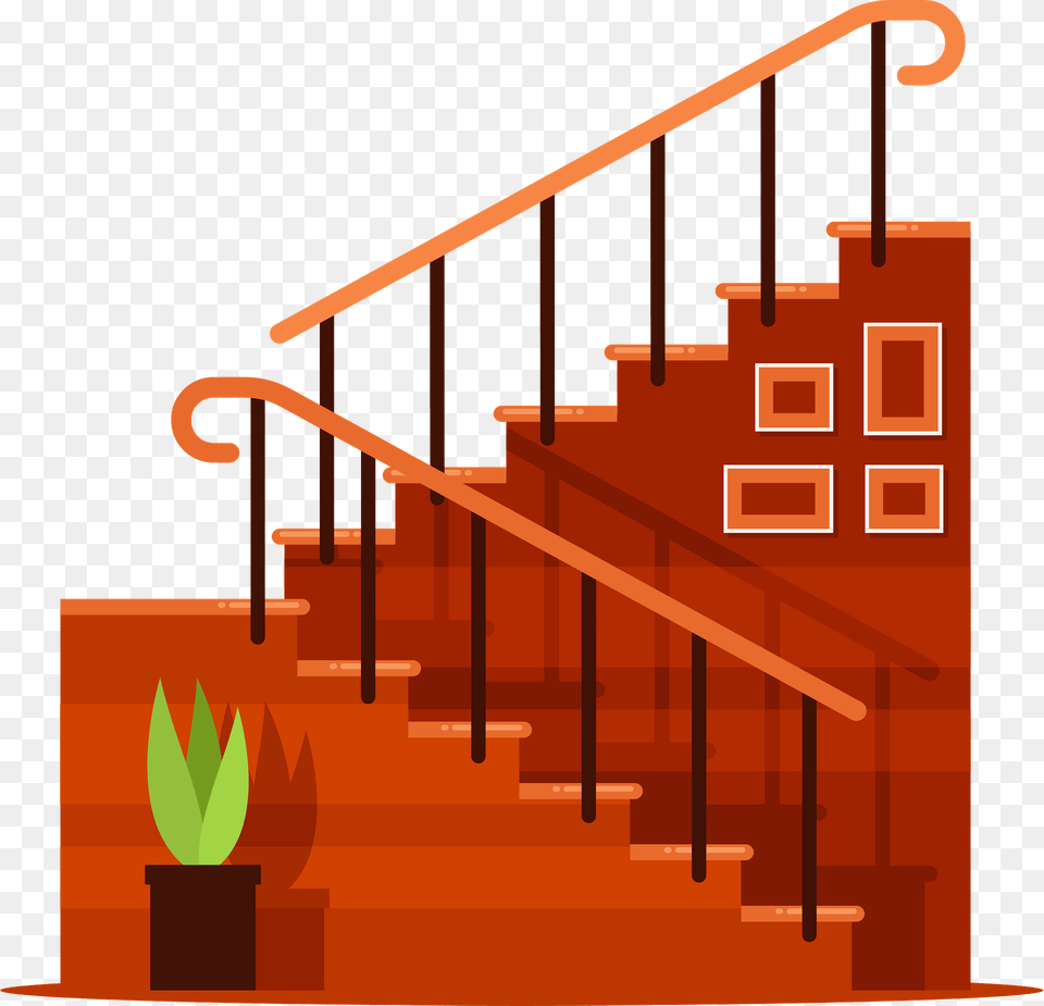 Stairs Clipart, Architecture, Building, Handrail, House Free Png