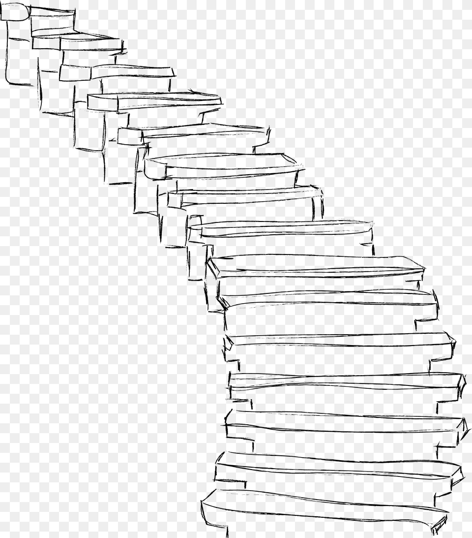 Stairs Drawing Art Transparent Stairs Cartoon, Page, Text Free Png Download