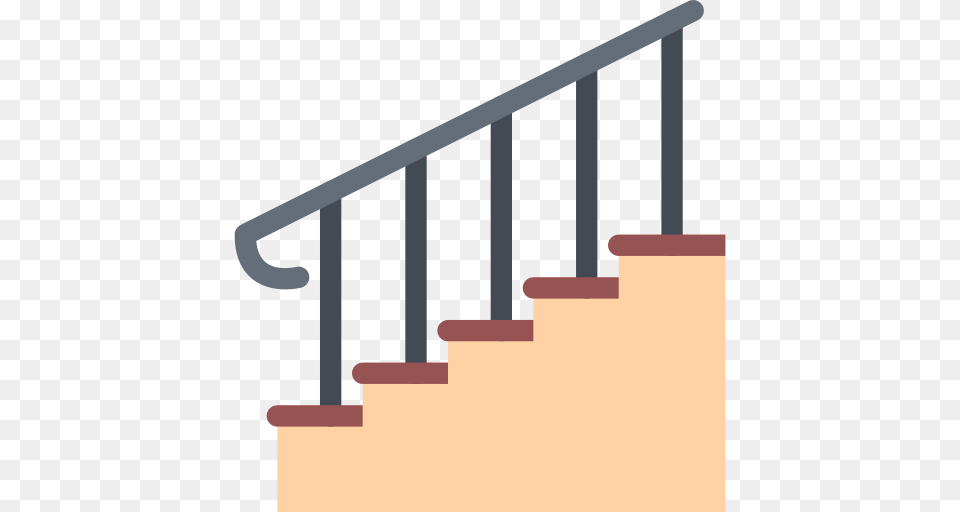 Stairs Handrail Icon, Architecture, Building, House, Housing Free Png