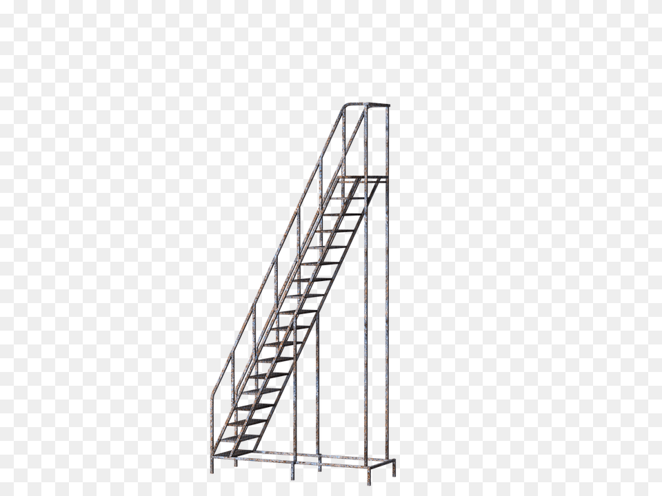 Stairs Mettalic Mobile Left Side, Architecture, Building, Handrail, House Free Png Download