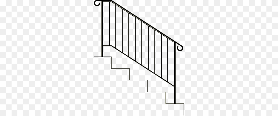 Stairs Railing Joes Custom Iron, Handrail, Architecture, Building, House Png Image