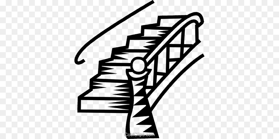Stairs Stairs Clipart Black And White, House, Architecture, Building, Staircase Free Png Download