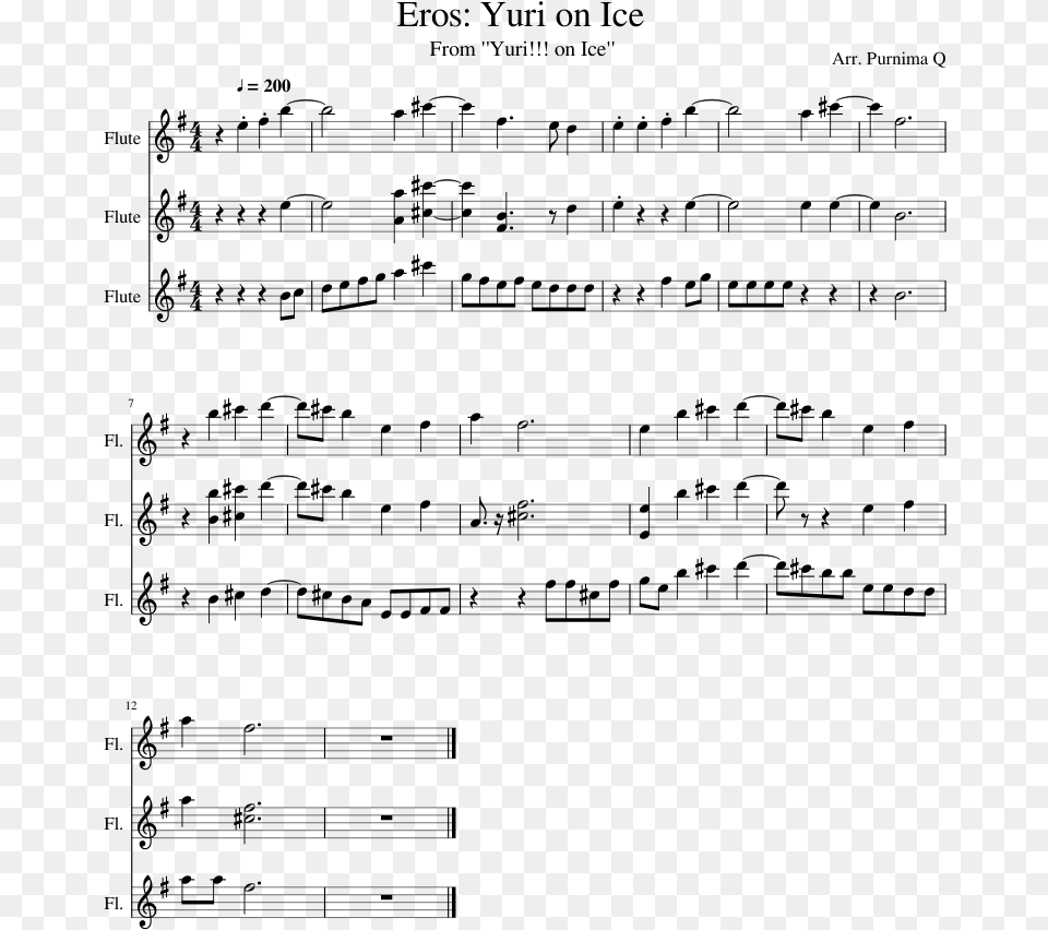 Stairway To Heaven Flute Score, Gray Png Image