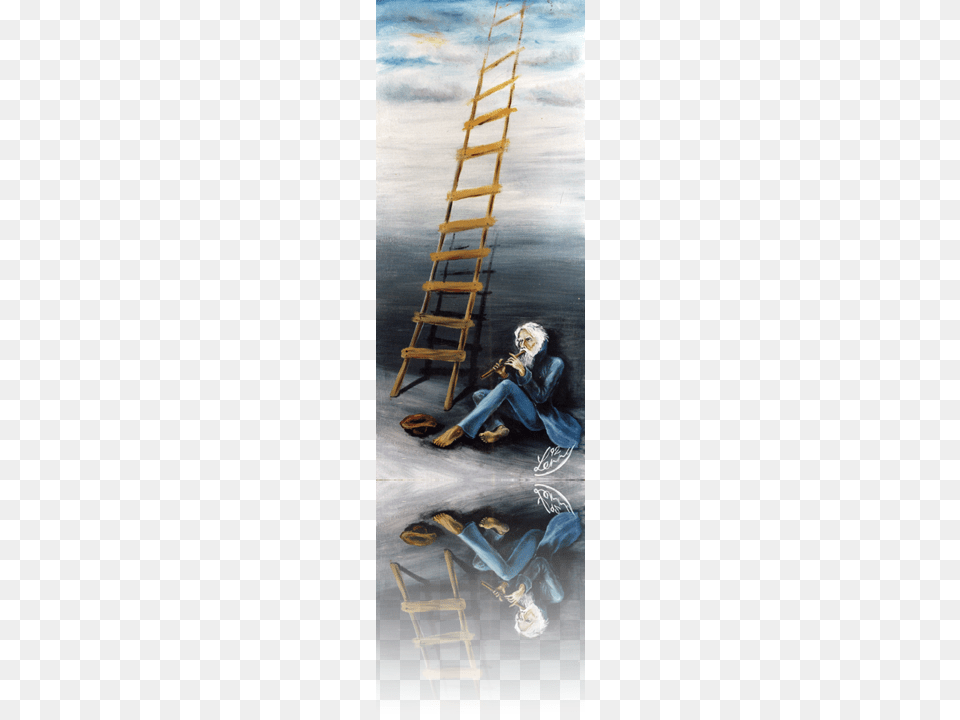 Stairway To Heaven Painting, Pants, Clothing, Adult, Person Free Png