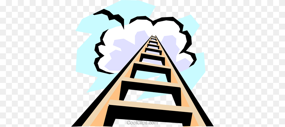 Stairway To Heaven Royalty Vector Clip Art Illustration, City, Amusement Park, Roller Coaster, Fun Free Png Download