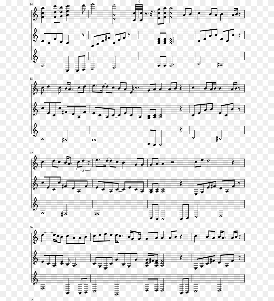 Stairway To Heaven Slide Image Sheet Music, Gray Free Png Download