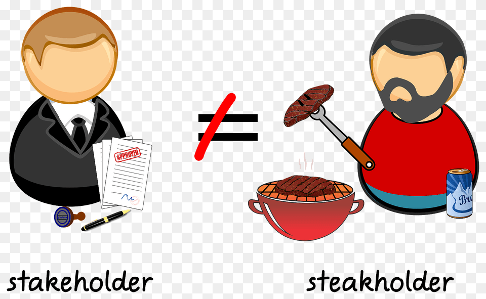 Stakeholder Is Not Steakholder Clipart, Food, Bbq, Grilling, Cooking Free Png Download