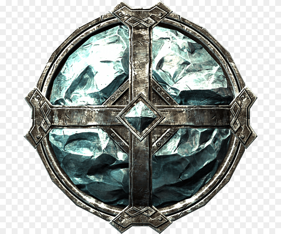 Stalhrim Shield Skyrim Shield, Armor, Symbol, Cross, Person Free Png