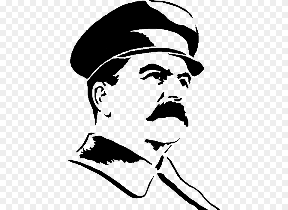 Stalin, Stencil, Adult, Male, Man Png