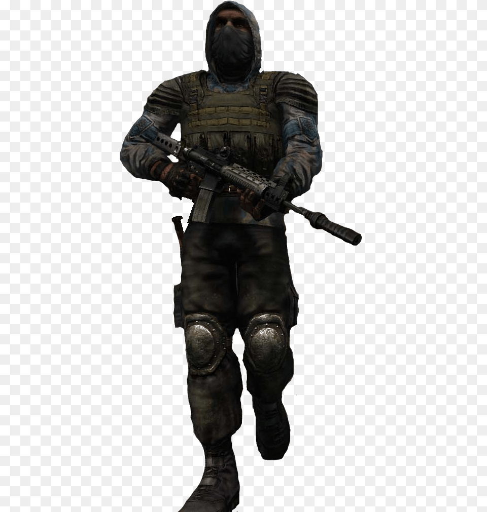 Stalker, Gun, Weapon, Adult, Male Png