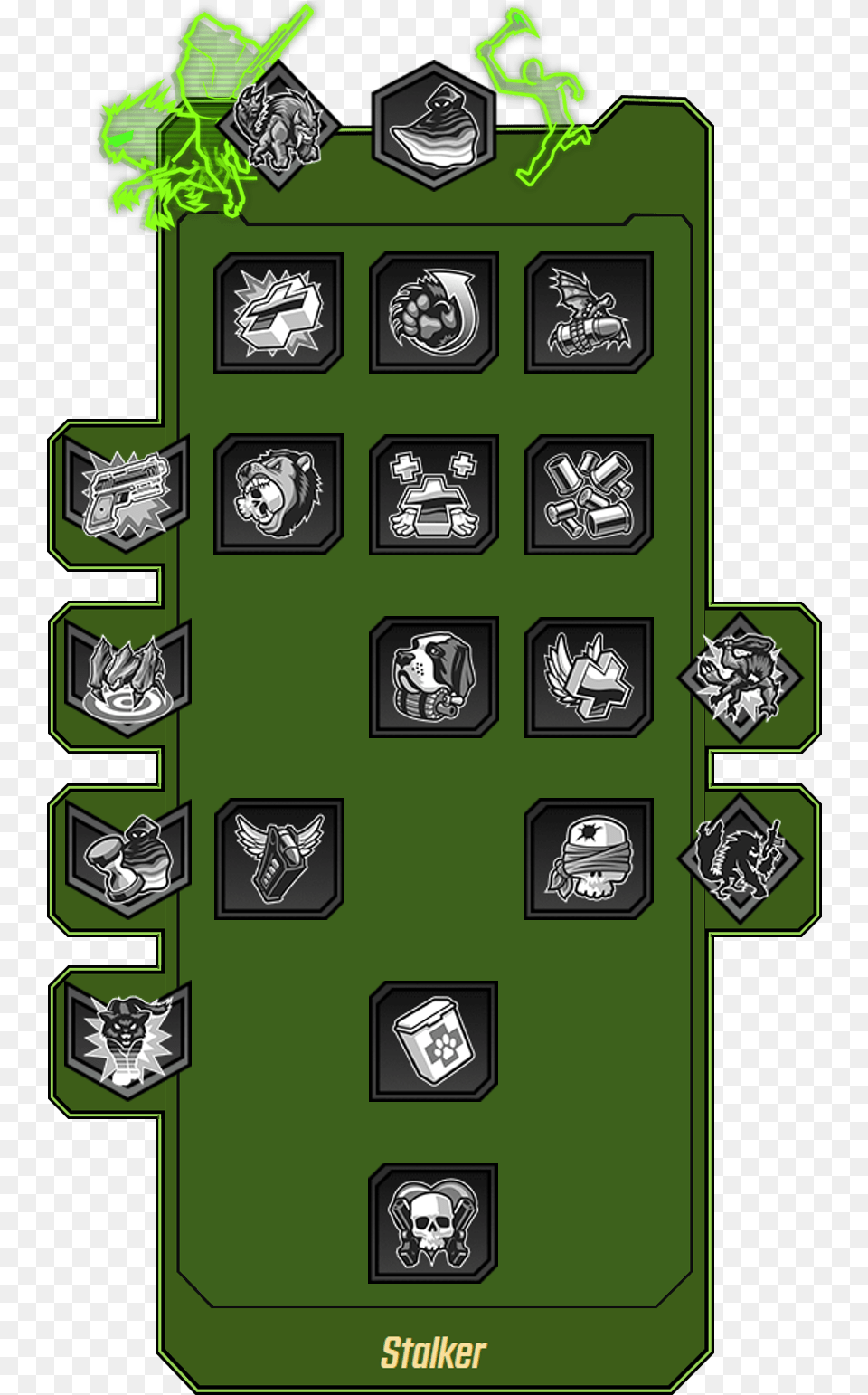 Stalker Stalker Skill Tree Borderlands 3, Recycling Symbol, Symbol, Face, Head Png Image