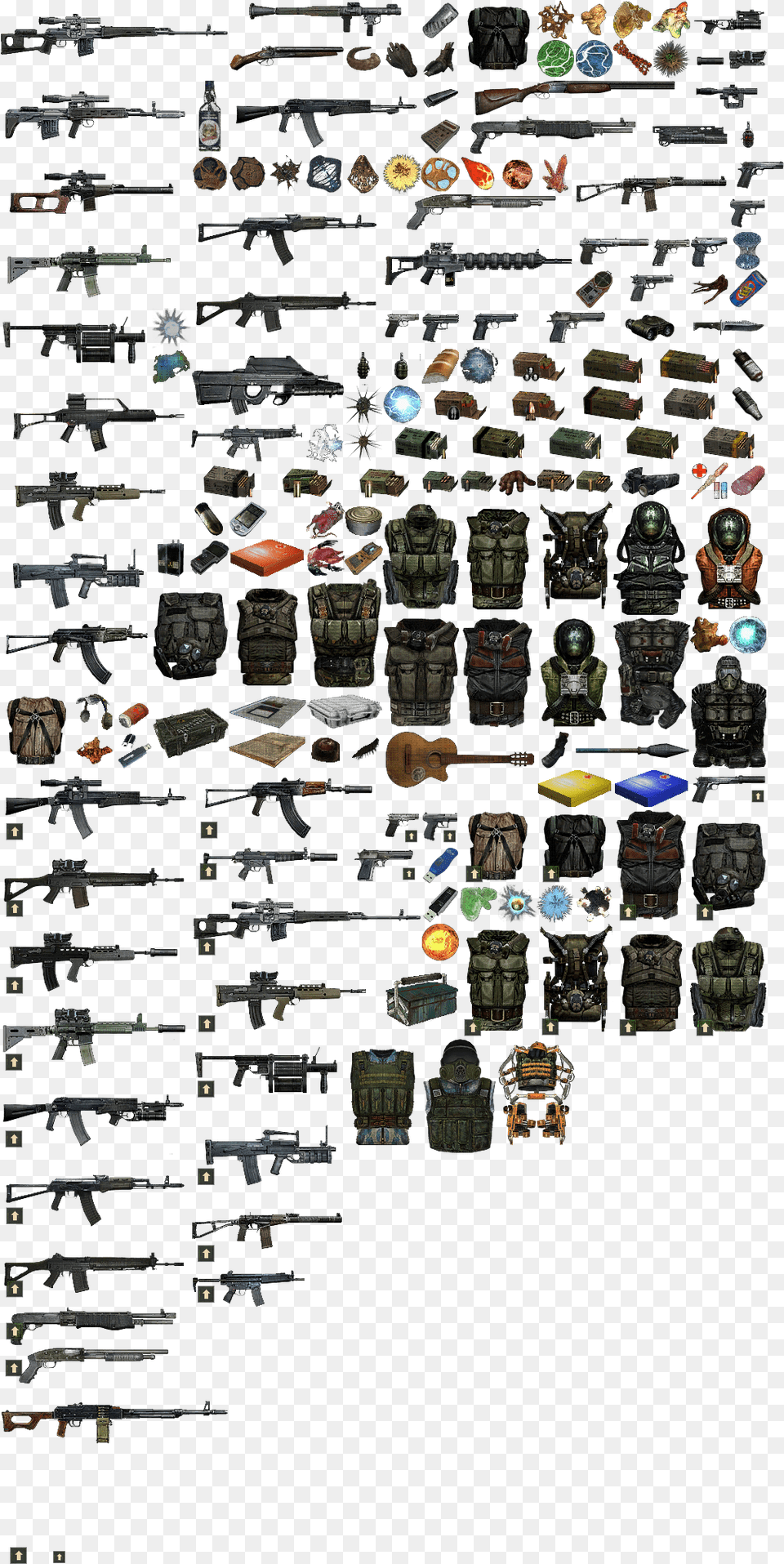 Stalker Wallpapers Clear Sky Inventory Icons, Art, Collage, Weapon, Gun Png Image