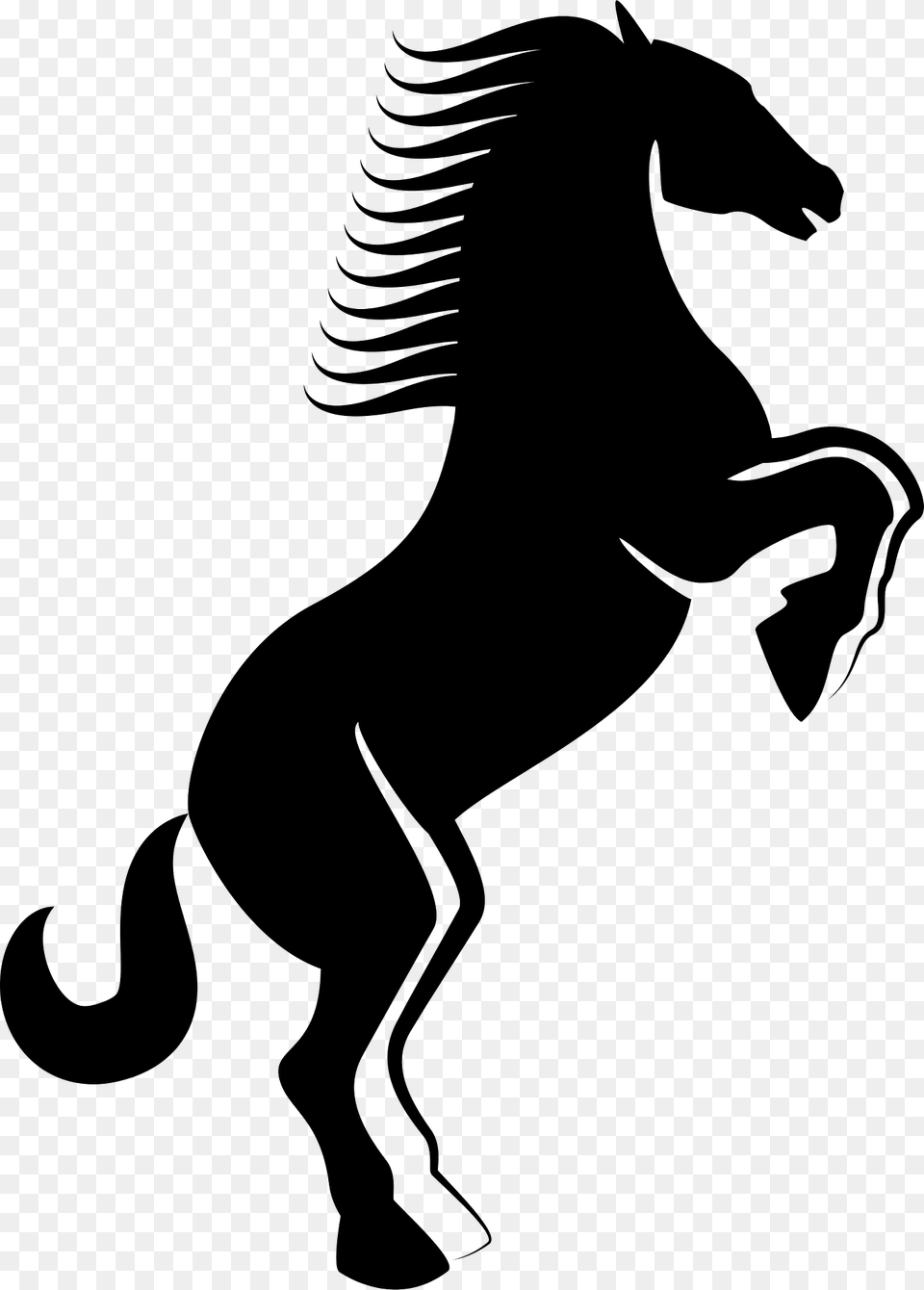 Stallion Clipart, Silhouette, Animal, Mammal, Horse Free Transparent Png