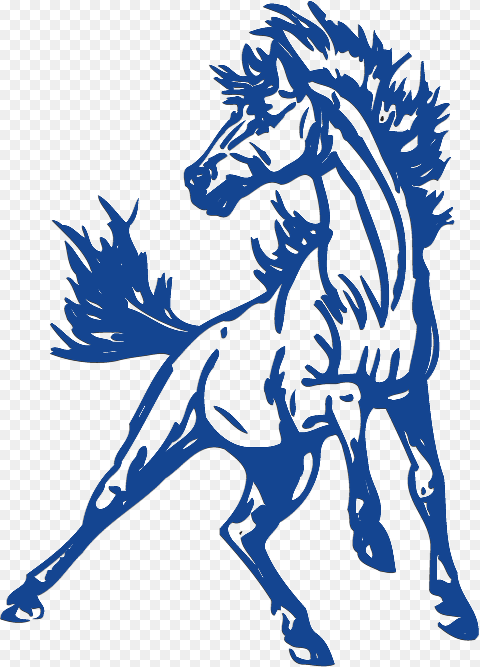 Stallion Clipart Mustang Logo Cedar Cliff High School Logo, Person Free Png