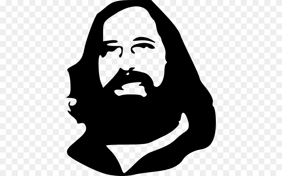 Stallman Clip Art Vector, Stencil, Adult, Female, Person Png Image