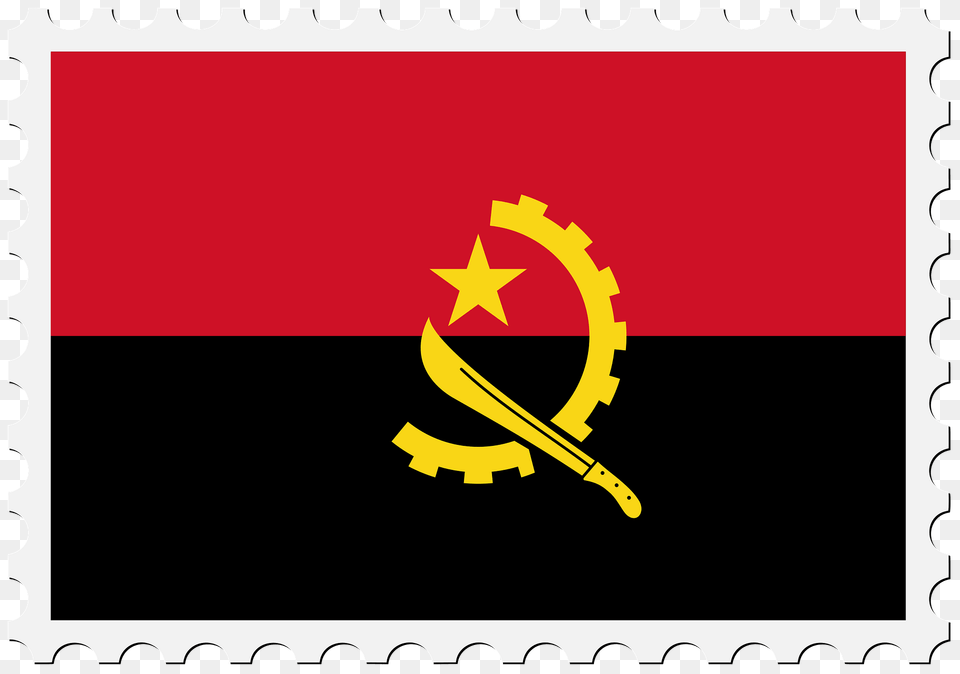 Stamp Angola Flag Clipart, Electronics, Hardware, Postage Stamp Free Transparent Png