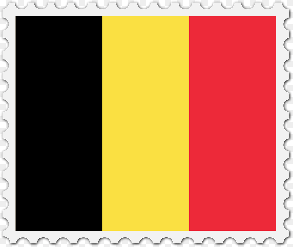 Stamp Belgium Flag Clipart, Postage Stamp Free Png