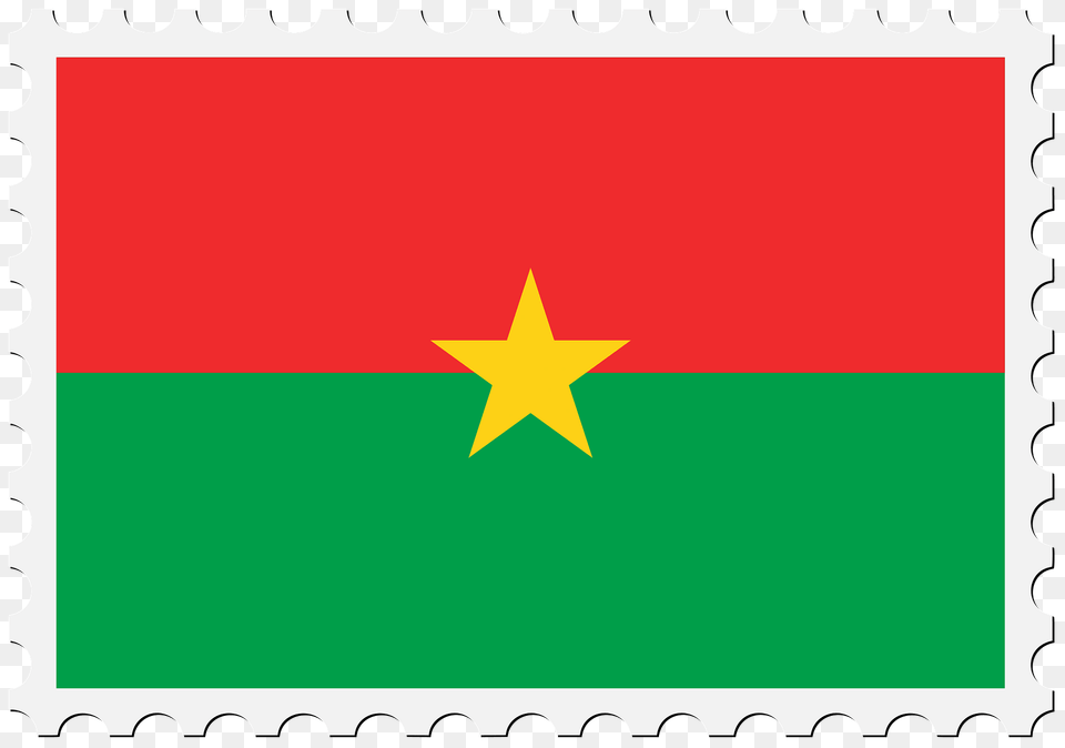 Stamp Burkina Faso Flag Clipart, Star Symbol, Symbol Free Transparent Png
