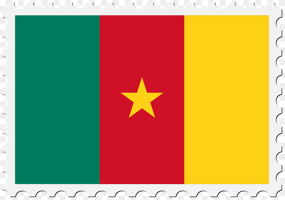 Stamp Cameroon Flag Clipart, Star Symbol, Symbol Free Png