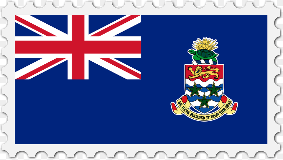 Stamp Cayman Islands Flag Clipart, Emblem, Symbol Free Transparent Png