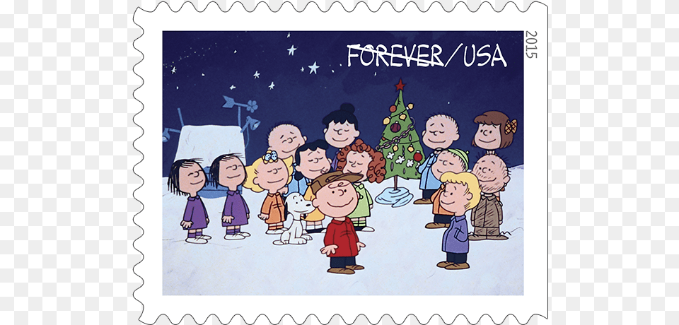 Stamp Cbxmas Gallery 4 Charlie Brown Christmas Group, Publication, Book, Comics, Person Free Transparent Png