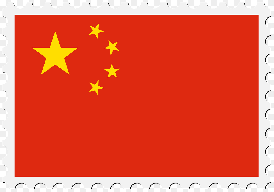 Stamp China Flag Clipart, Star Symbol, Symbol Png