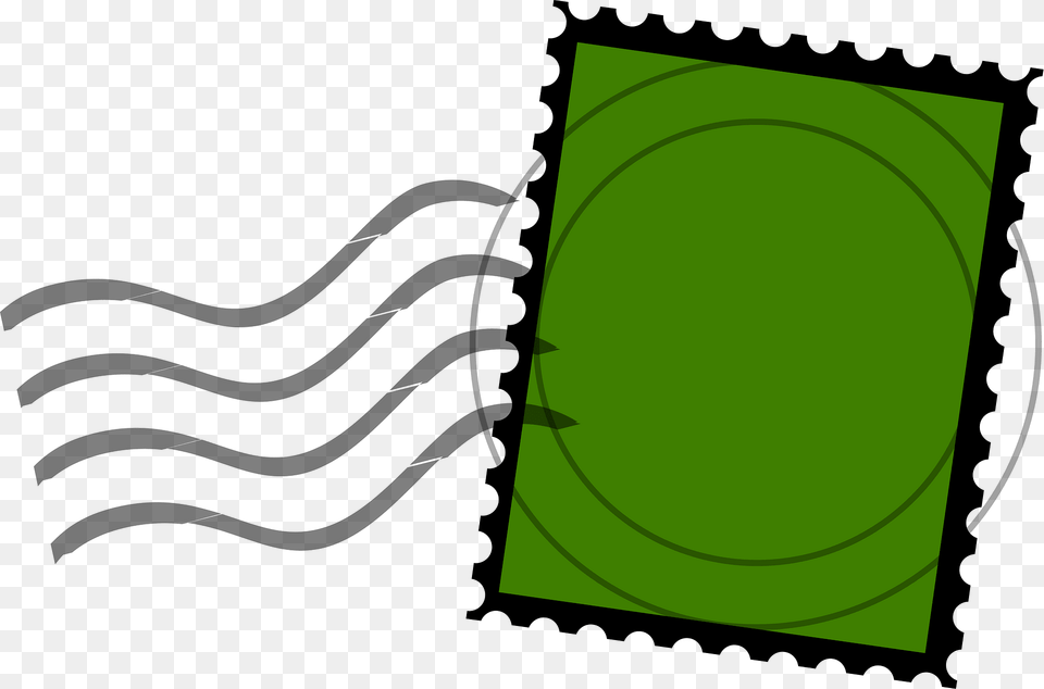 Stamp Clipart, Green, Smoke Pipe, Postage Stamp Png Image