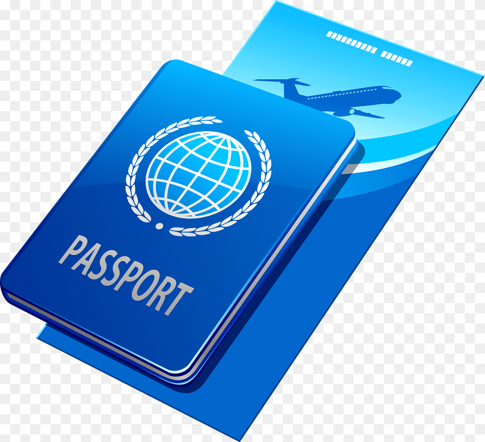 Stamp Clipart Airplane Ticket Visa Or Passport, Text, Aircraft, Transportation, Vehicle Free Png Download