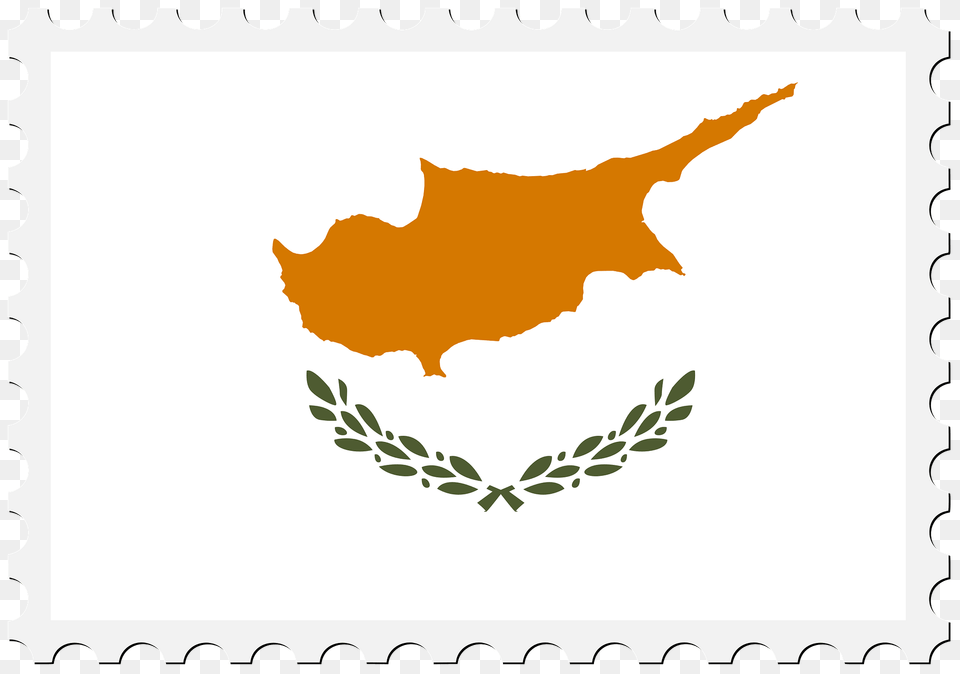 Stamp Cyprus Flag Clipart, Leaf, Plant, Animal, Antelope Png