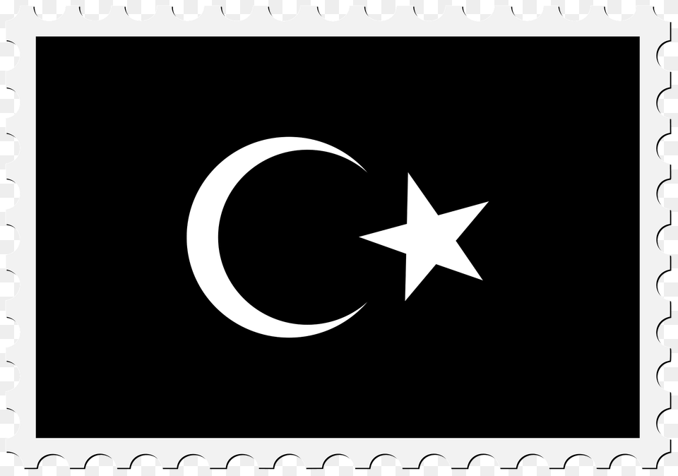 Stamp Cyrenaica Flag Clipart, Star Symbol, Symbol, Astronomy, Moon Free Transparent Png